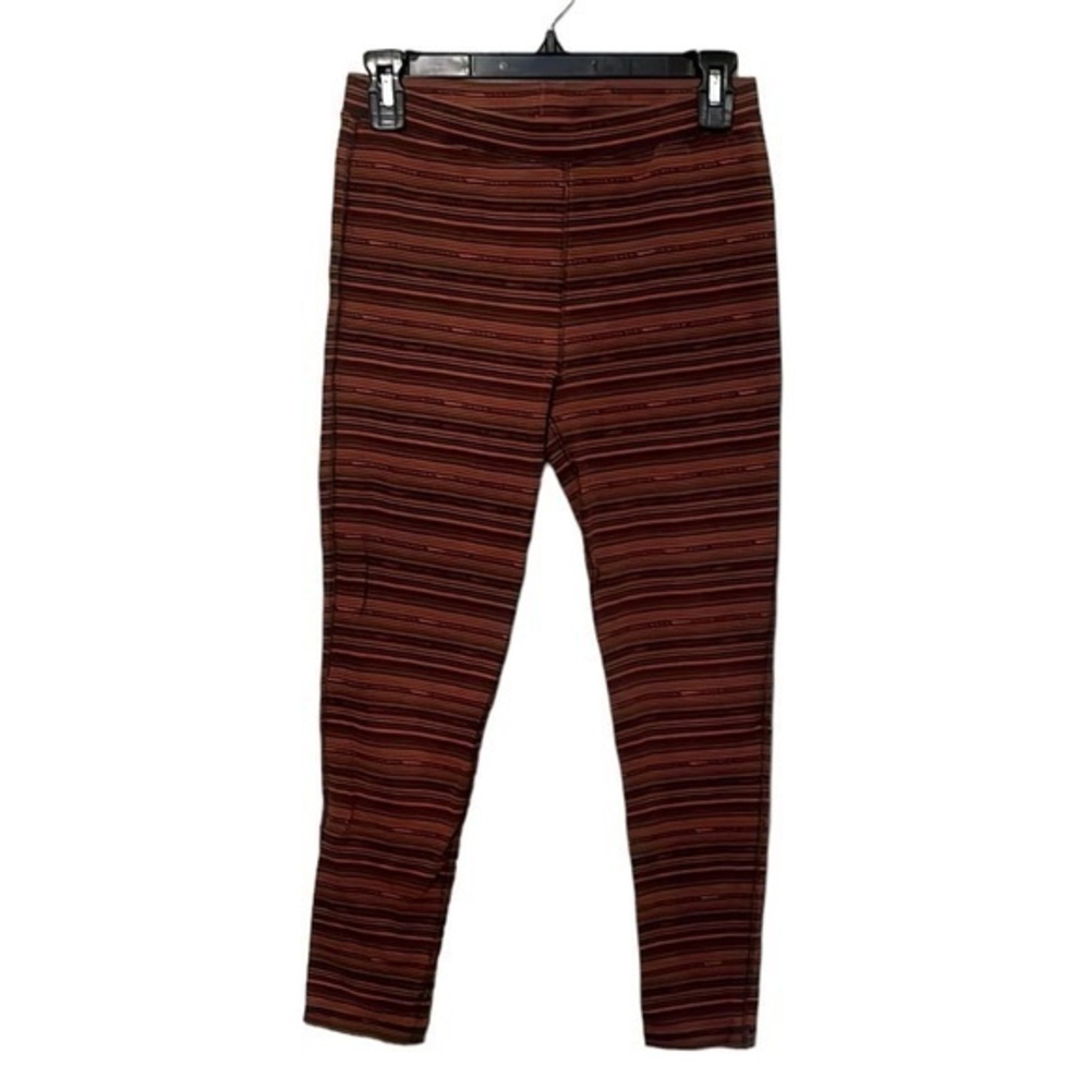 Roots Canada Leggings Stripes Coral Color, Brown, small